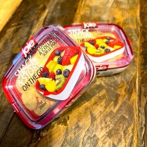 BUNDLE Joie Snack & Store Containers, LOT OF 2, Back to School, Lunch, Camping